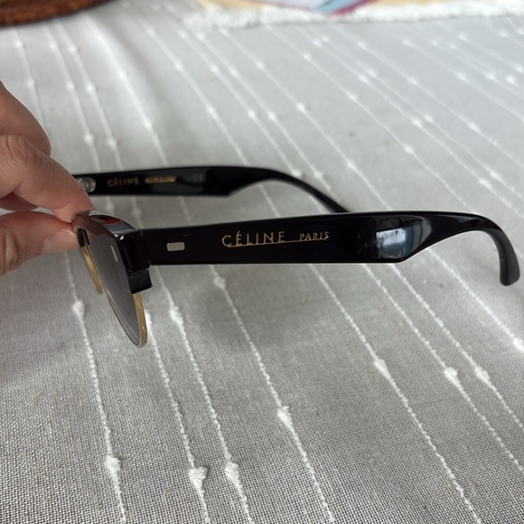 Celine Black and Gold Sunglasses - Picture 8 of 11